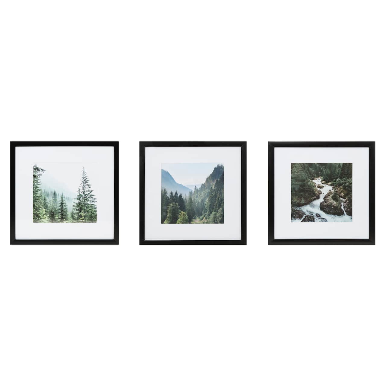 6 Packs: 3 ct. (18 total) Gallery™ Black Frame with Mat by Studio Décor®